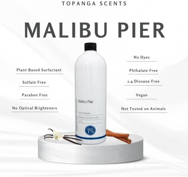 51zaCYhBDnL._AC_SL1080_ Malibu Pier Laundry Detergent review plant-based formula with luxurious fragrance notes