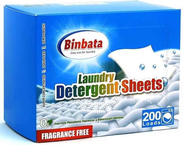 Eco-Friendly Laundry Detergent Sheets Review Binbata Fragrance-Free Option for Sensitive Skin