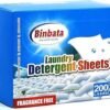 Eco-Friendly Laundry Detergent Sheets Review Binbata Fragrance-Free Option for Sensitive Skin