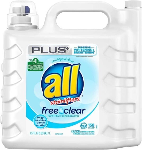 Review of All Liquid Laundry Detergent Free Clear for Sensitive Skin
