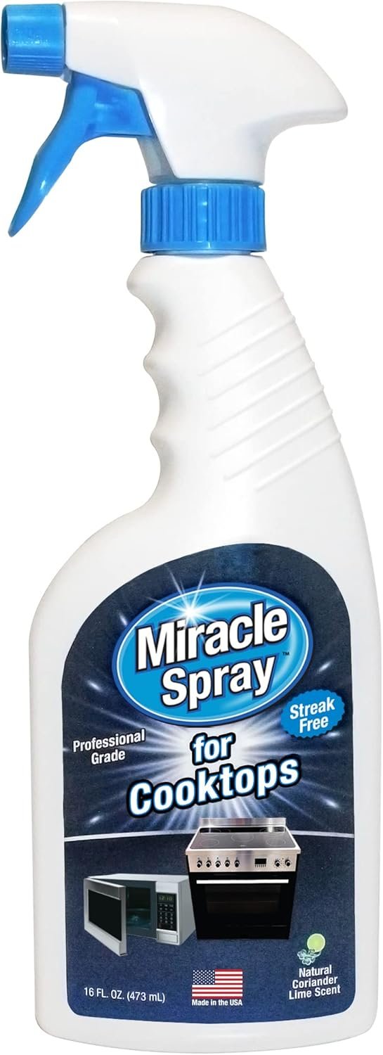 Review of MiracleSpray Cooktop Cleaner Perfect for Tackling Tough Grime and Stains