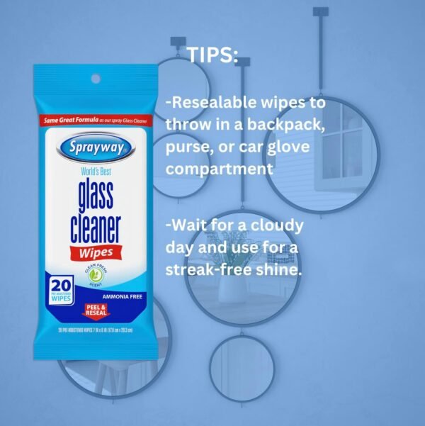 715ejzYtmrL._AC_SL1454_ Review of Sprayway Glass Cleaner Wipes SW199R-6PK Ultimate Ammonia-Free Cleaning Solution