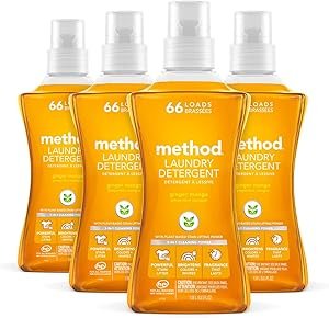 Method Liquid Laundry Detergent Review Ginger Mango Scent Plant-Based Stain Remover
