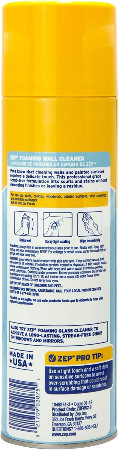 71AAeU7dHL._AC_SL1500_ Zep Foaming Wall Cleaner Review Effective Stain Remover for Walls and Ceilings