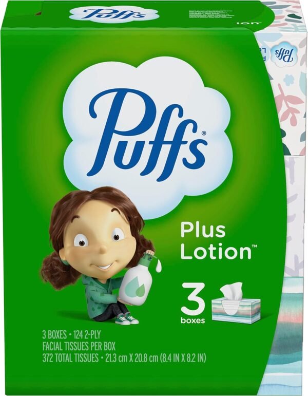 71cZJJgR9qL._AC_SL1500_ Review of Puffs Plus Lotion Facial Tissues 3-Pack for Sensitive Skin
