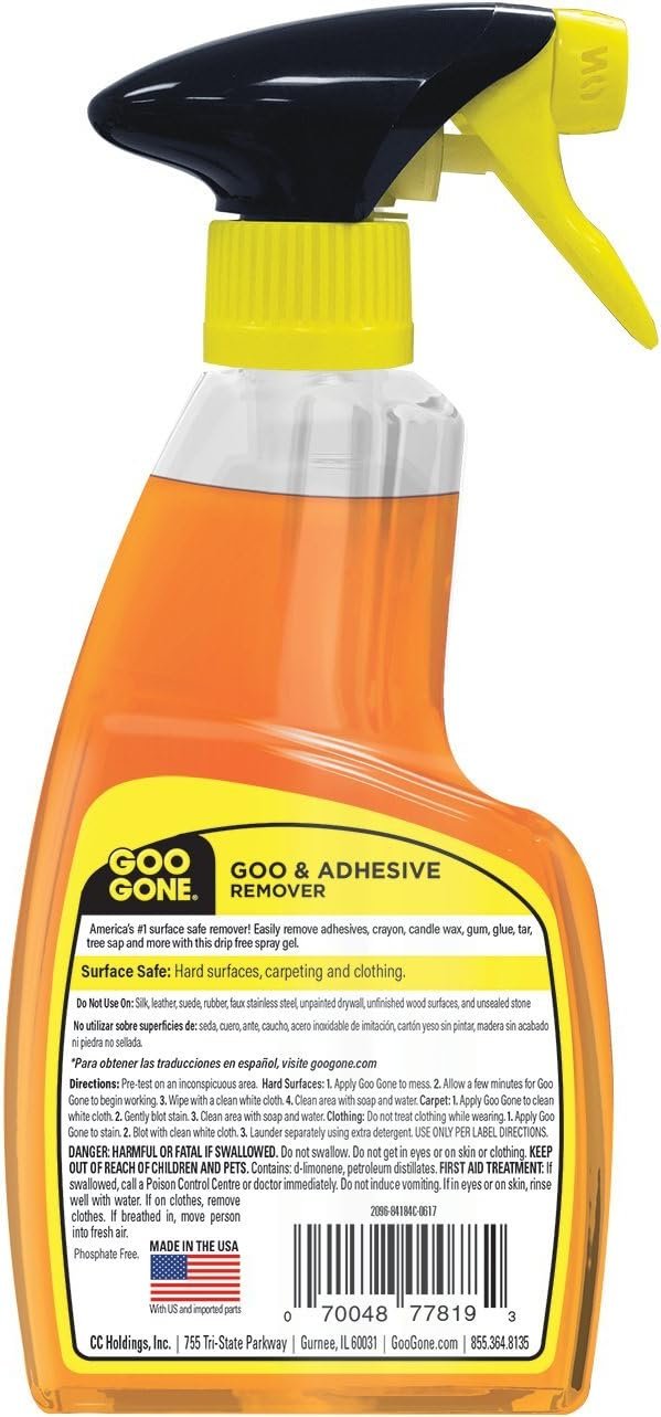71dK6woNJpL._AC_SL1283_ Goo Gone Original Spray Gel review best adhesive remover for tough sticky messes