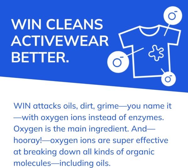 Review of WIN Sports Laundry Detergent BLUE64 for Activewear and Workout Clothes