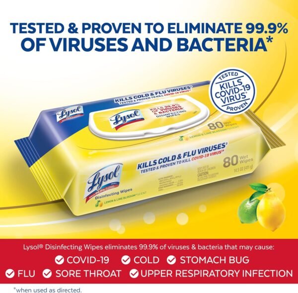 Lysol Disinfecting Wipes Review Lemon and Lime Blossom Effectiveness and Convenience