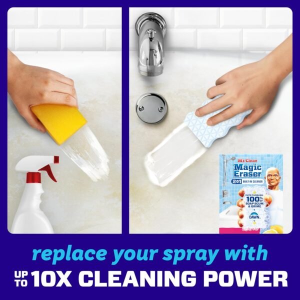 Mr. Clean Magic Eraser Bathroom Cleaner Review Powerful Soap Scum Remover for Shower and Tub