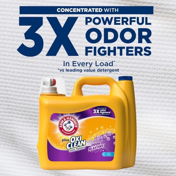 ARM & HAMMER Plus OxiClean Odor Blasters Liquid Laundry Detergent review for fresh, clean clothes