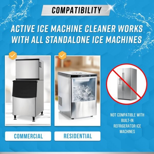 81QHL8bGghL._AC_SL1500_ Review of ACTIVE Ice Machine Cleaner 32oz for Clear, Fresh-Tasting Ice