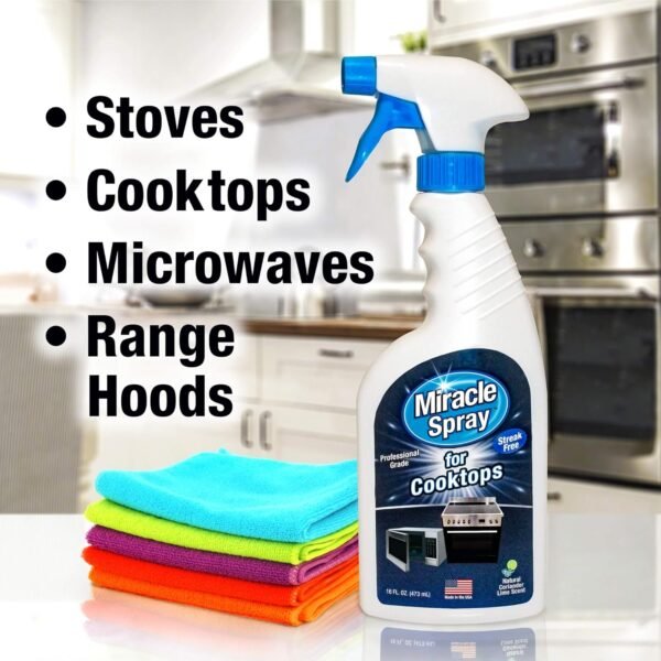 Review of MiracleSpray Cooktop Cleaner Perfect for Tackling Tough Grime and Stains