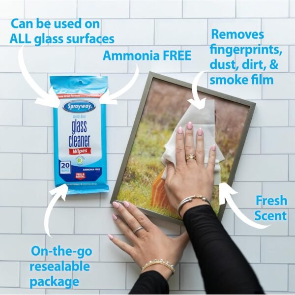 81jdr4HYm0L._AC_SL1500_ Review of Sprayway Glass Cleaner Wipes SW199R-6PK Ultimate Ammonia-Free Cleaning Solution