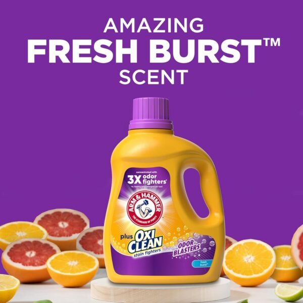 ARM & HAMMER Plus OxiClean Odor Blasters Liquid Laundry Detergent review for fresh, clean clothes