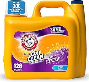 81myOFhFGCL.__AC_SX300_SY300_QL70_ML2_ ARM & HAMMER Plus OxiClean Odor Blasters Liquid Laundry Detergent review for fresh, clean clothes