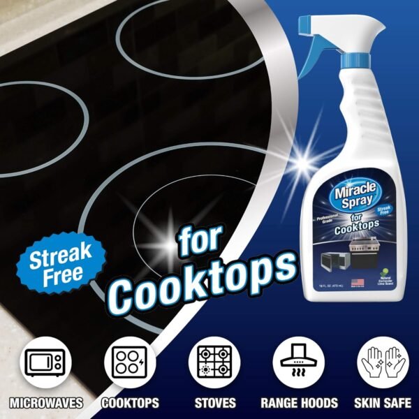 Review of MiracleSpray Cooktop Cleaner Perfect for Tackling Tough Grime and Stains