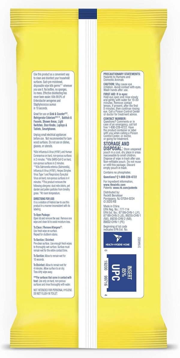 Lysol Disinfecting Wipes Review Lemon and Lime Blossom Effectiveness and Convenience