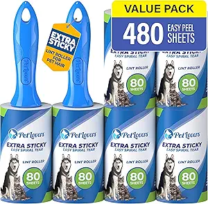 91ag2XGRyIL.__AC_SX300_SY300_QL70_FMwebp_ Review of PetLovers Lint Rollers for Pet Hair Extra Sticky 6 Pack